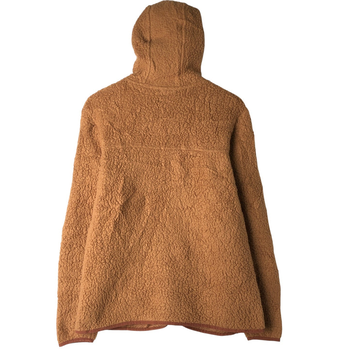 Patagonia Retro Pile Hoody 22806FA19 Fleece Full-Zip Hoodie, Women's, Size L recycled polyester brown type Vintage Second Hand