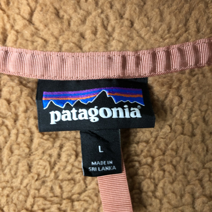 Patagonia Retro Pile Hoody 22806FA19 Fleece Full-Zip Hoodie, Women's, Size L recycled polyester brown type Vintage Second Hand