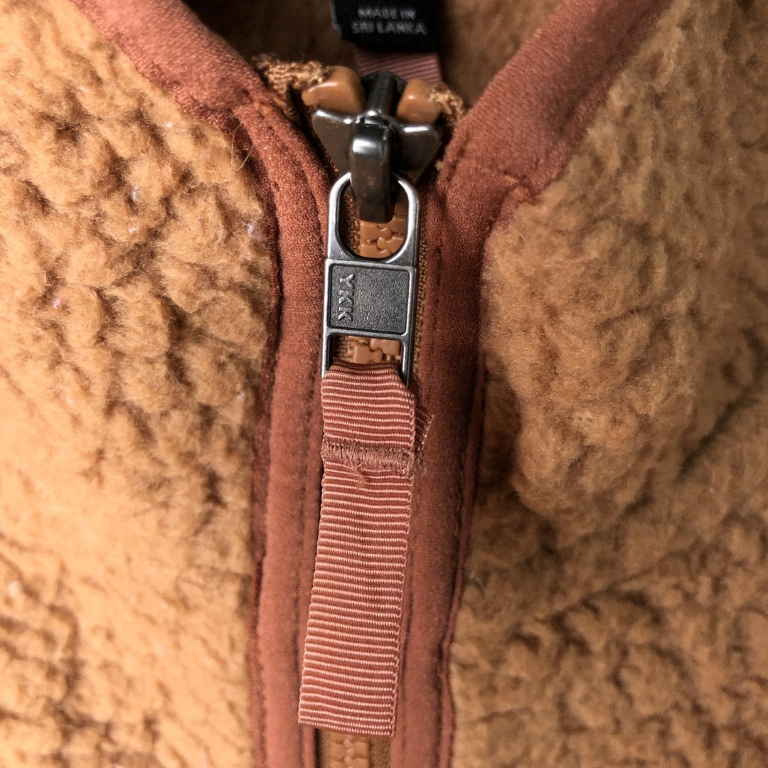 Patagonia Retro Pile Hoody 22806FA19 Fleece Full-Zip Hoodie, Women's, Size L recycled polyester brown type Vintage Second Hand