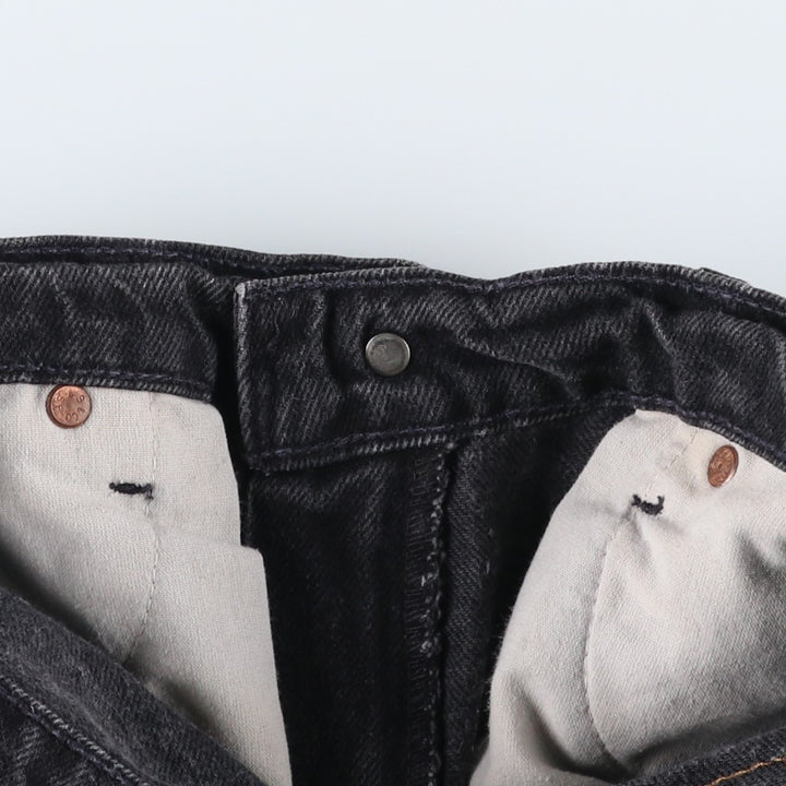 90'S Levi's 967 Relaxed Fit Denim Shorts with Orange Tab, Women's Size L (W29), Vintage cotton black type Vintage Second Hand