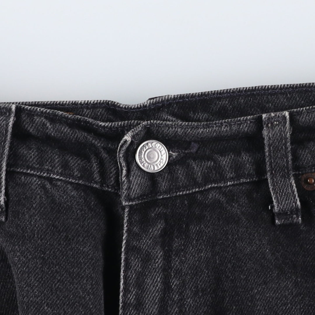 90'S Levi's 967 Relaxed Fit Denim Shorts with Orange Tab, Women's Size L (W29), Vintage cotton black type Vintage Second Hand