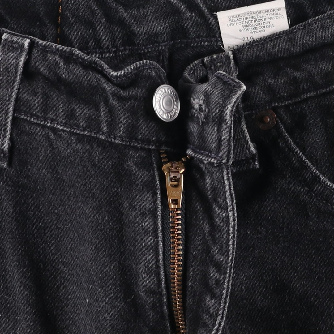 90'S Levi's 967 Relaxed Fit Denim Shorts with Orange Tab, Women's Size L (W29), Vintage cotton black type Vintage Second Hand