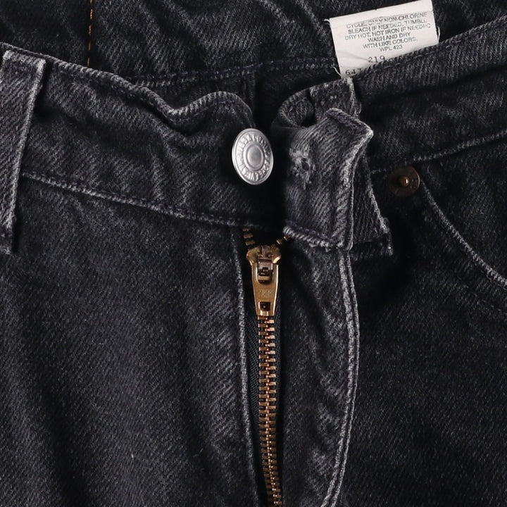 90'S Levi's 967 Relaxed Fit Denim Shorts with Orange Tab, Women's Size L (W29), Vintage cotton black type Vintage Second Hand