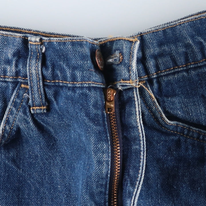 Vintage Levi's cut-off denim shorts with orange tabs, women's size XL (w31). unclear blue type Vintage Second Hand