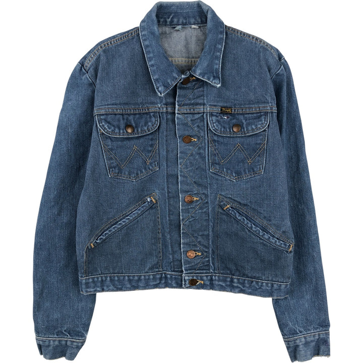 Vintage Wrangler denim jacket, size S, men's size S unclear blue type Vintage Second Hand