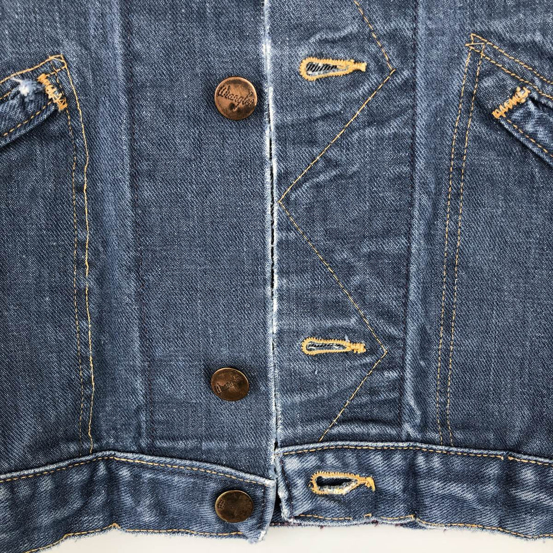 Vintage Wrangler denim jacket, size S, men's size S unclear blue type Vintage Second Hand