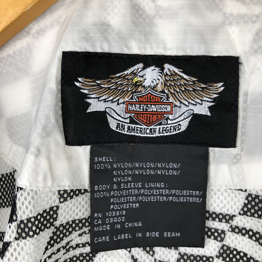 Harley-Davidson Nylon Parka, Women's, Size M Nylon white type Vintage Second Hand