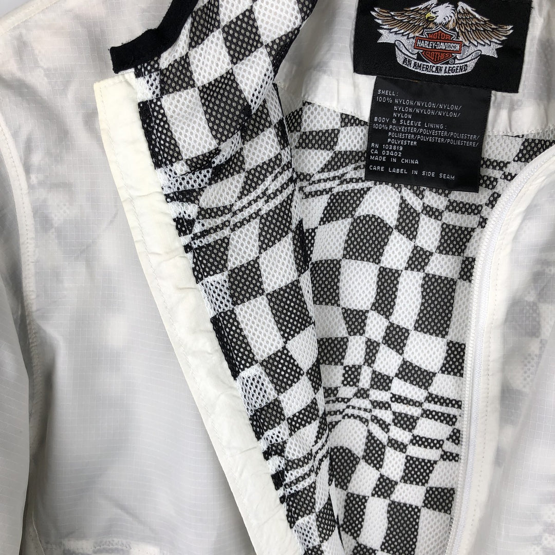Harley-Davidson Nylon Parka, Women's, Size M Nylon white type Vintage Second Hand