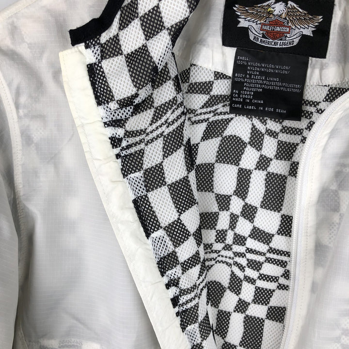 Harley-Davidson Nylon Parka, Women's, Size M Nylon white type Vintage Second Hand