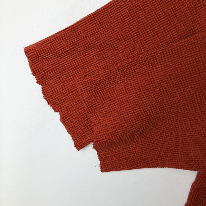 Ralph Lauren POLO by Ralph Lauren Thermal T-Shirt, Waffle, Men's XXL cotton orange type Vintage Second Hand