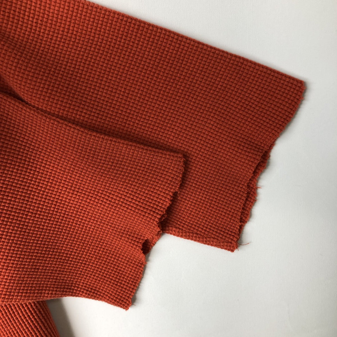 Ralph Lauren POLO by Ralph Lauren Thermal T-Shirt, Waffle, Men's XXL cotton orange type Vintage Second Hand