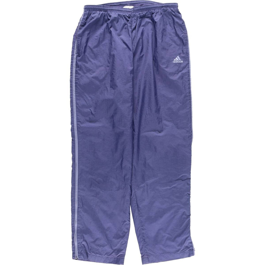 2000'S Adidas nylon pants, crinkle pants, men's size XL Nylon blue type Vintage Second Hand