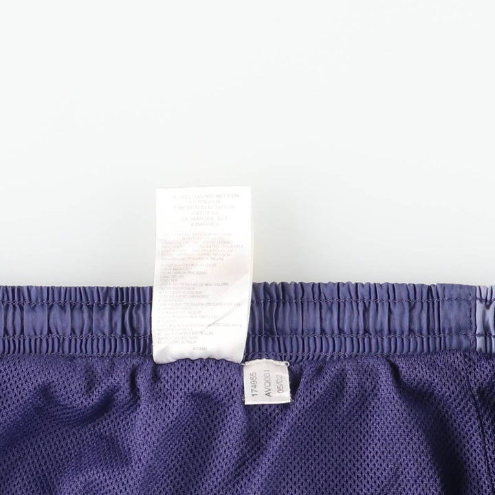 2000'S Adidas nylon pants, crinkle pants, men's size XL Nylon blue type Vintage Second Hand