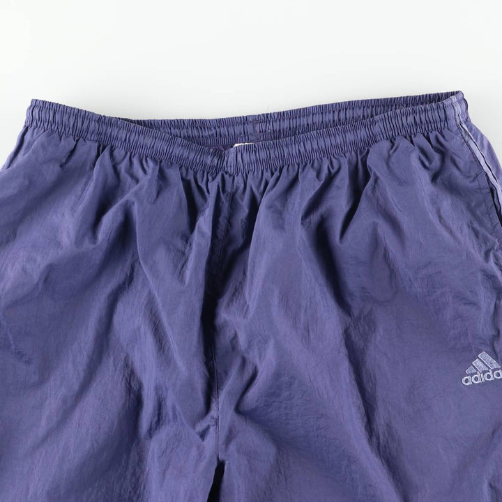 2000'S Adidas nylon pants, crinkle pants, men's size XL Nylon blue type Vintage Second Hand