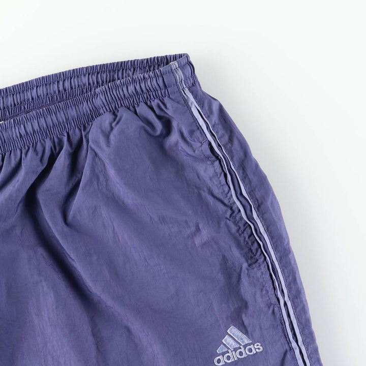 2000'S Adidas nylon pants, crinkle pants, men's size XL Nylon blue type Vintage Second Hand