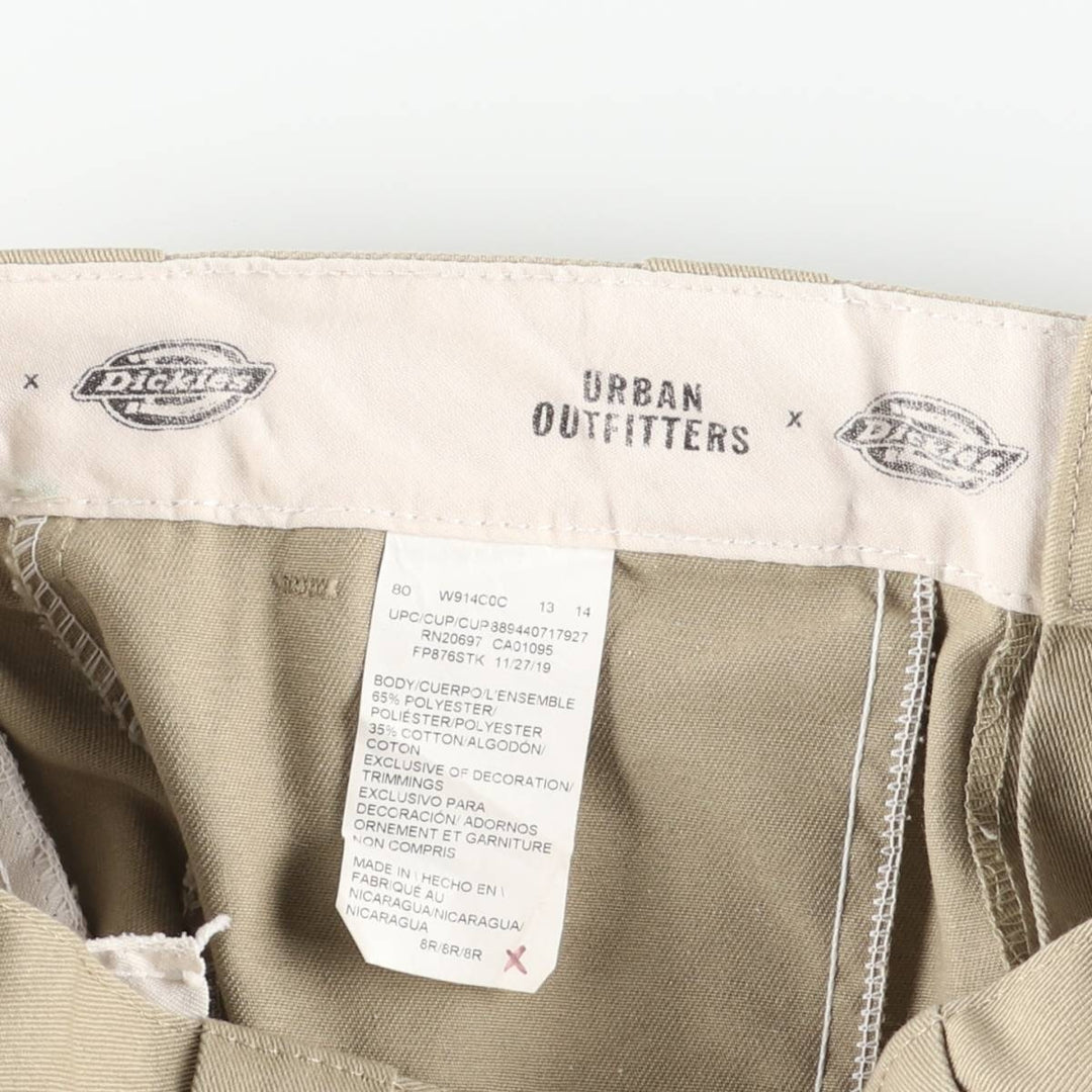 Dickies URBAN OUTFITTERS Work Pants, Women's, Size XL (W30) polyester Beige type Vintage Second Hand