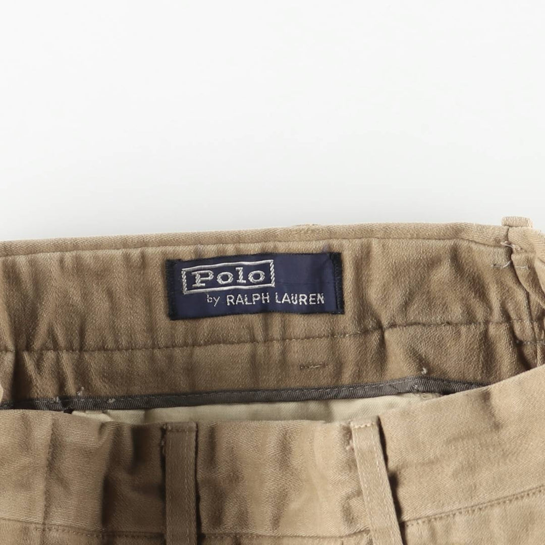 Vintage Ralph Lauren POLO by Ralph Lauren cotton pants, women's size L (w29). unclear beige type brown Vintage Second Hand