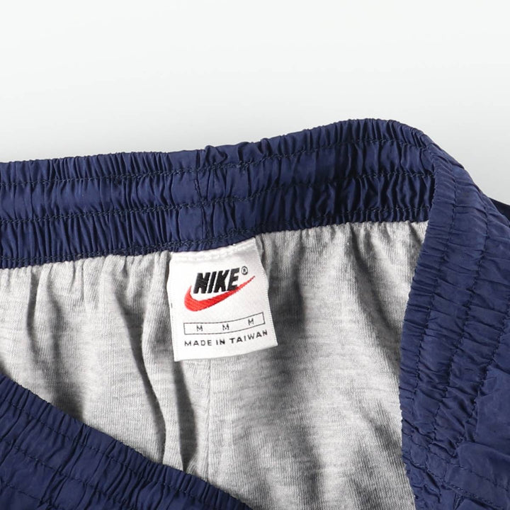 90'S Nike Nylon Pants, Shaka Shaka Pants, Men's M Size, Vintage Nylon navy blue type Vintage Second Hand