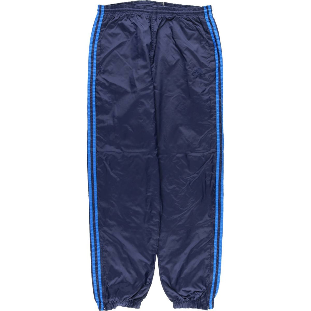 90s~00'S Adidas nylon pants, rustling pants, men's size M unclear navy blue type Vintage Second Hand