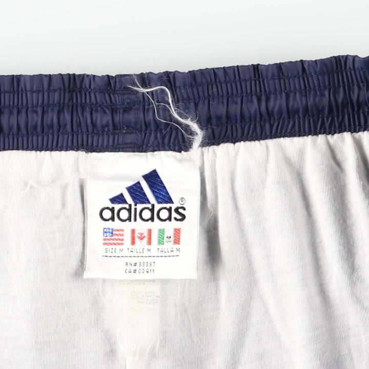 90s~00'S Adidas nylon pants, rustling pants, men's size M unclear navy blue type Vintage Second Hand