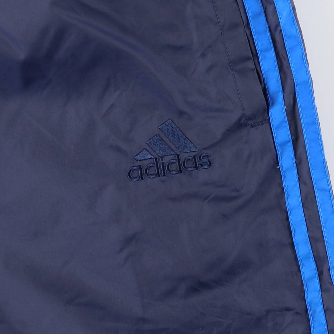 90s~00'S Adidas nylon pants, rustling pants, men's size M unclear navy blue type Vintage Second Hand