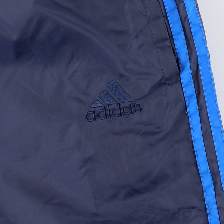 90s~00'S Adidas nylon pants, rustling pants, men's size M unclear navy blue type Vintage Second Hand