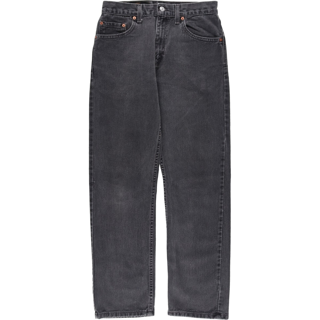 2000'S Levi's 505 Regular Fit Black Denim Tapered Denim Pants, Men's Size 28 cotton black type Vintage Second Hand