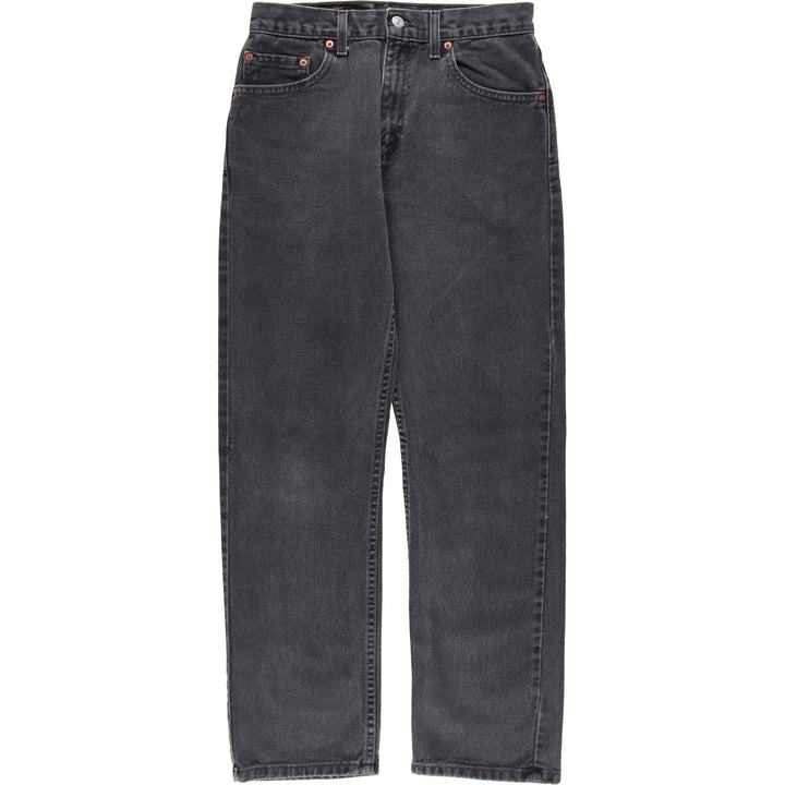 2000'S Levi's 505 Regular Fit Black Denim Tapered Denim Pants, Men's Size 28 cotton black type Vintage Second Hand