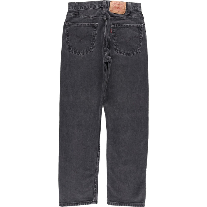 2000'S Levi's 505 Regular Fit Black Denim Tapered Denim Pants, Men's Size 28 cotton black type Vintage Second Hand