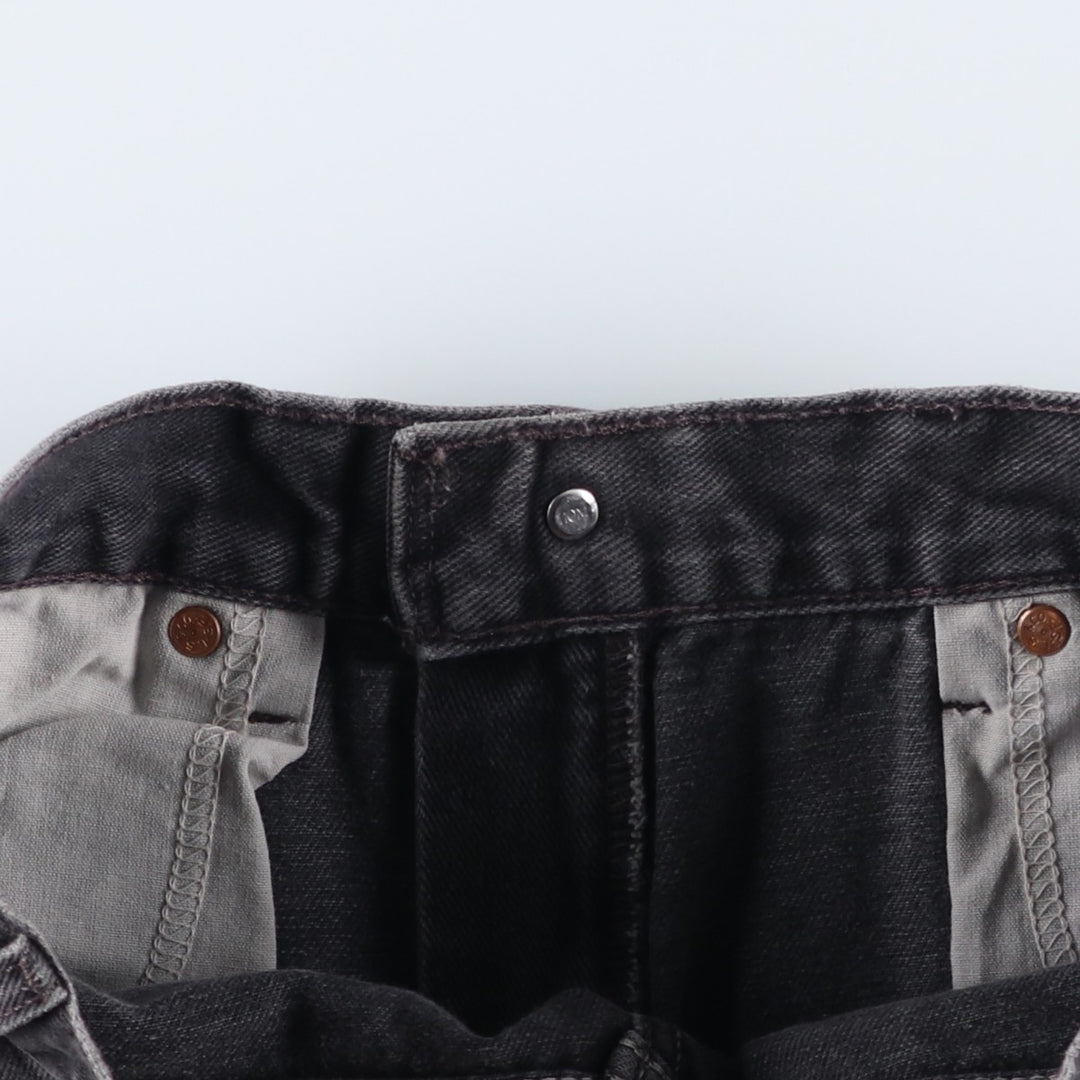 2000'S Levi's 505 Regular Fit Black Denim Tapered Denim Pants, Men's Size 28 cotton black type Vintage Second Hand