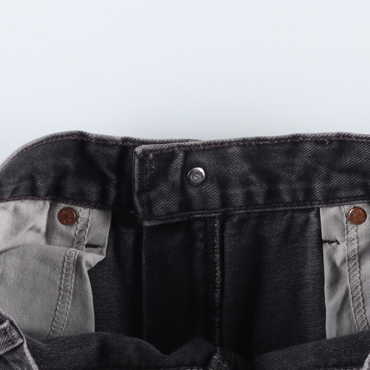 2000'S Levi's 505 Regular Fit Black Denim Tapered Denim Pants, Men's Size 28 cotton black type Vintage Second Hand