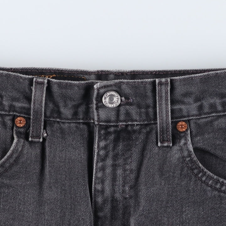 2000'S Levi's 505 Regular Fit Black Denim Tapered Denim Pants, Men's Size 28 cotton black type Vintage Second Hand