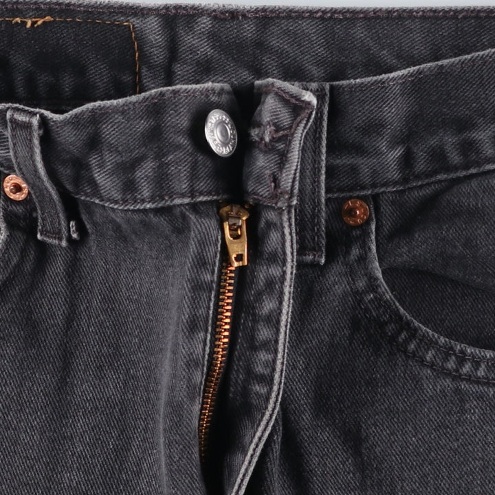 2000'S Levi's 505 Regular Fit Black Denim Tapered Denim Pants, Men's Size 28 cotton black type Vintage Second Hand