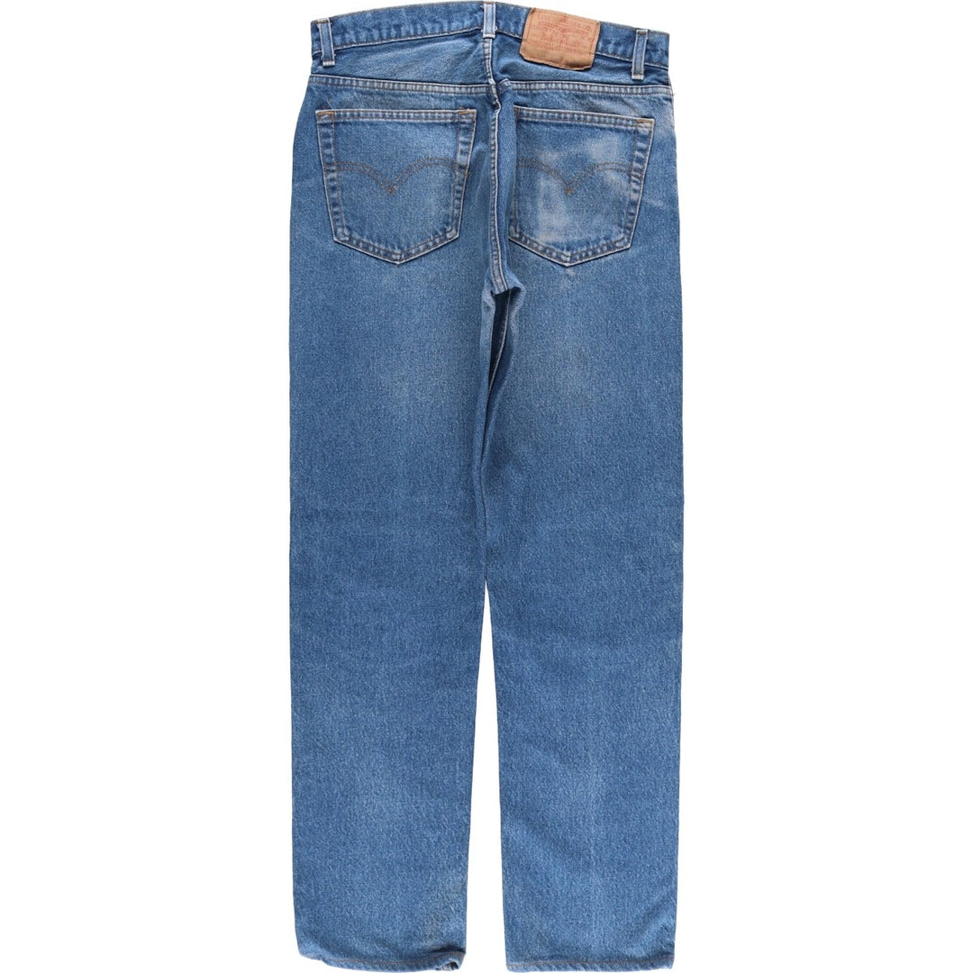 Levi's 505-0217 Straight Denim Pants, Made in USA, Men's Size W31 cotton blue type Vintage Second Hand