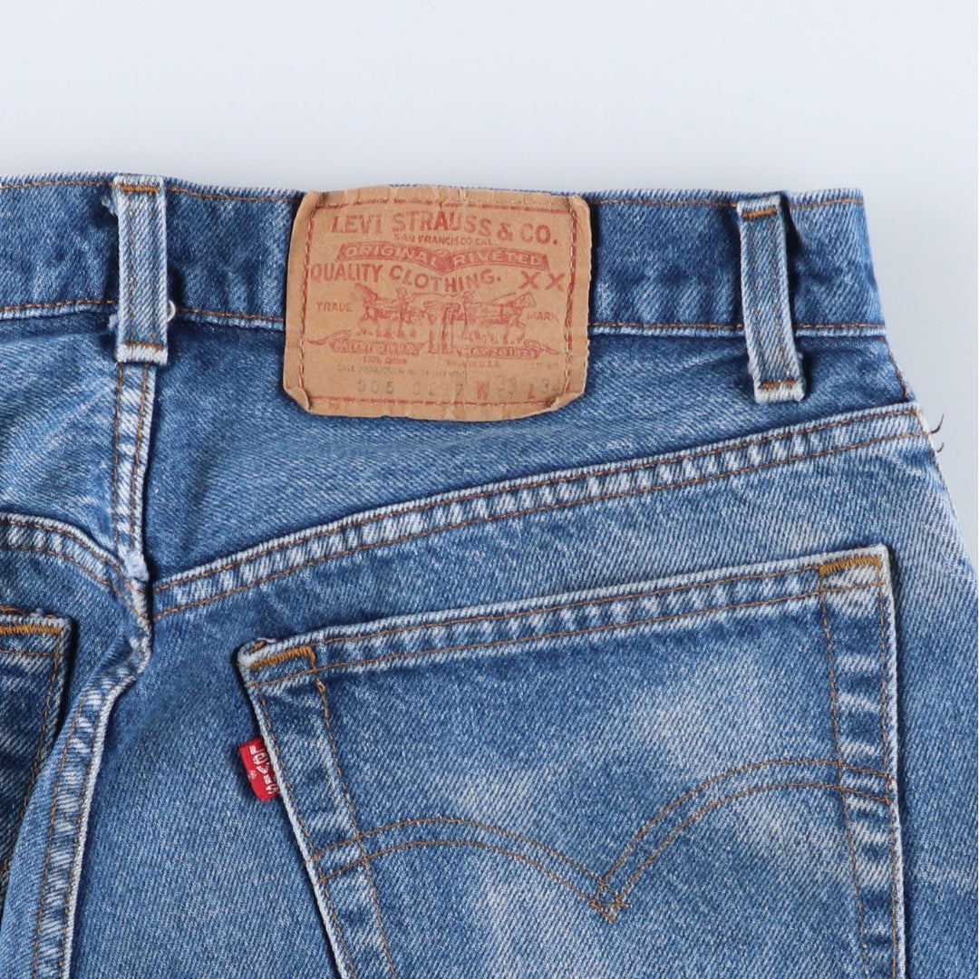 Levi's 505-0217 Straight Denim Pants, Made in USA, Men's Size W31 cotton blue type Vintage Second Hand