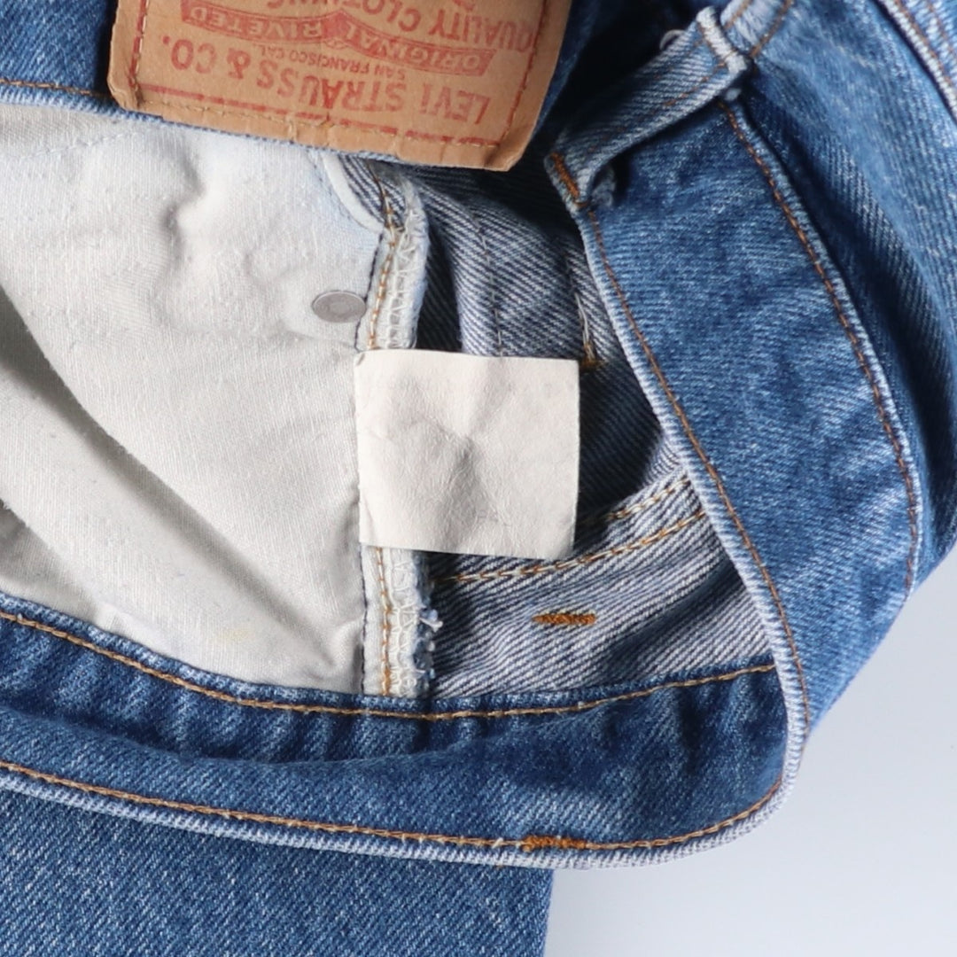 Levi's 505-0217 Straight Denim Pants, Made in USA, Men's Size W31 cotton blue type Vintage Second Hand