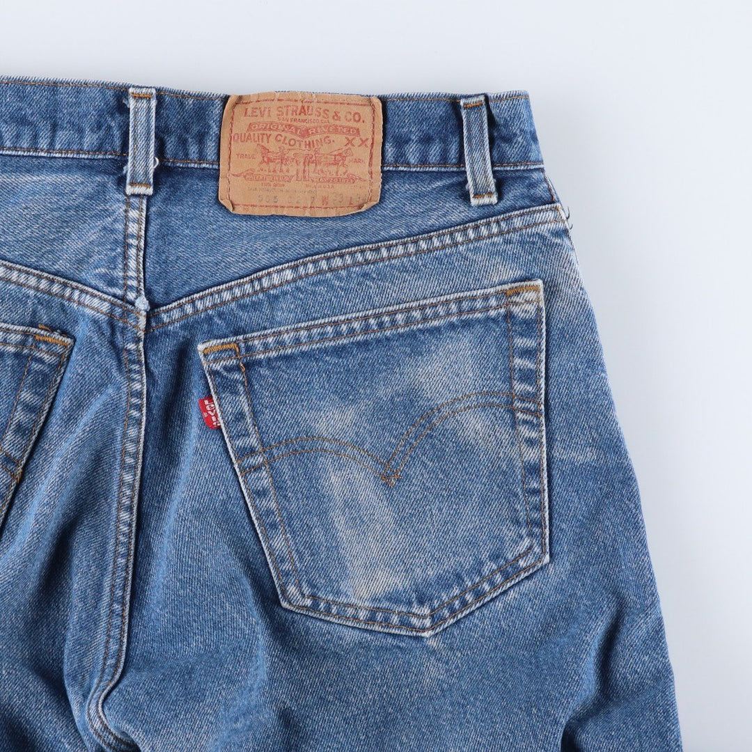 Levi's 505-0217 Straight Denim Pants, Made in USA, Men's Size W31 cotton blue type Vintage Second Hand