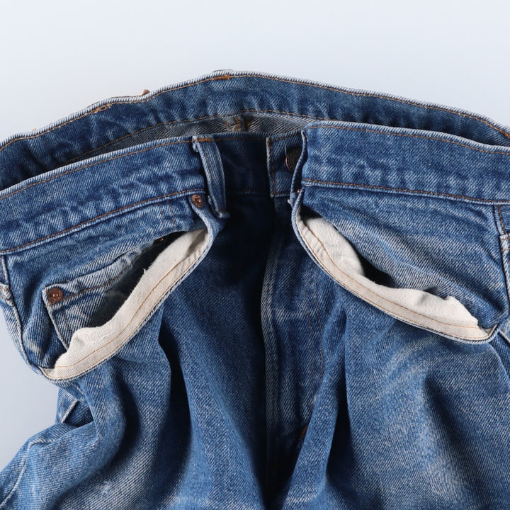 Levi's 505-0217 Straight Denim Pants, Made in USA, Men's Size W31 cotton blue type Vintage Second Hand