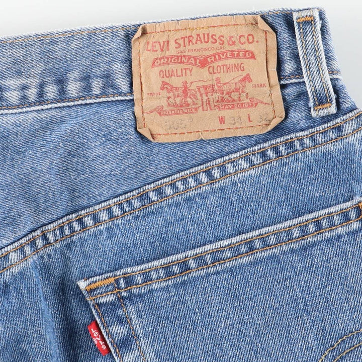 Levi's 505 REGULAR FIT tapered denim pants for men, size w31 cotton blue type Vintage Second Hand