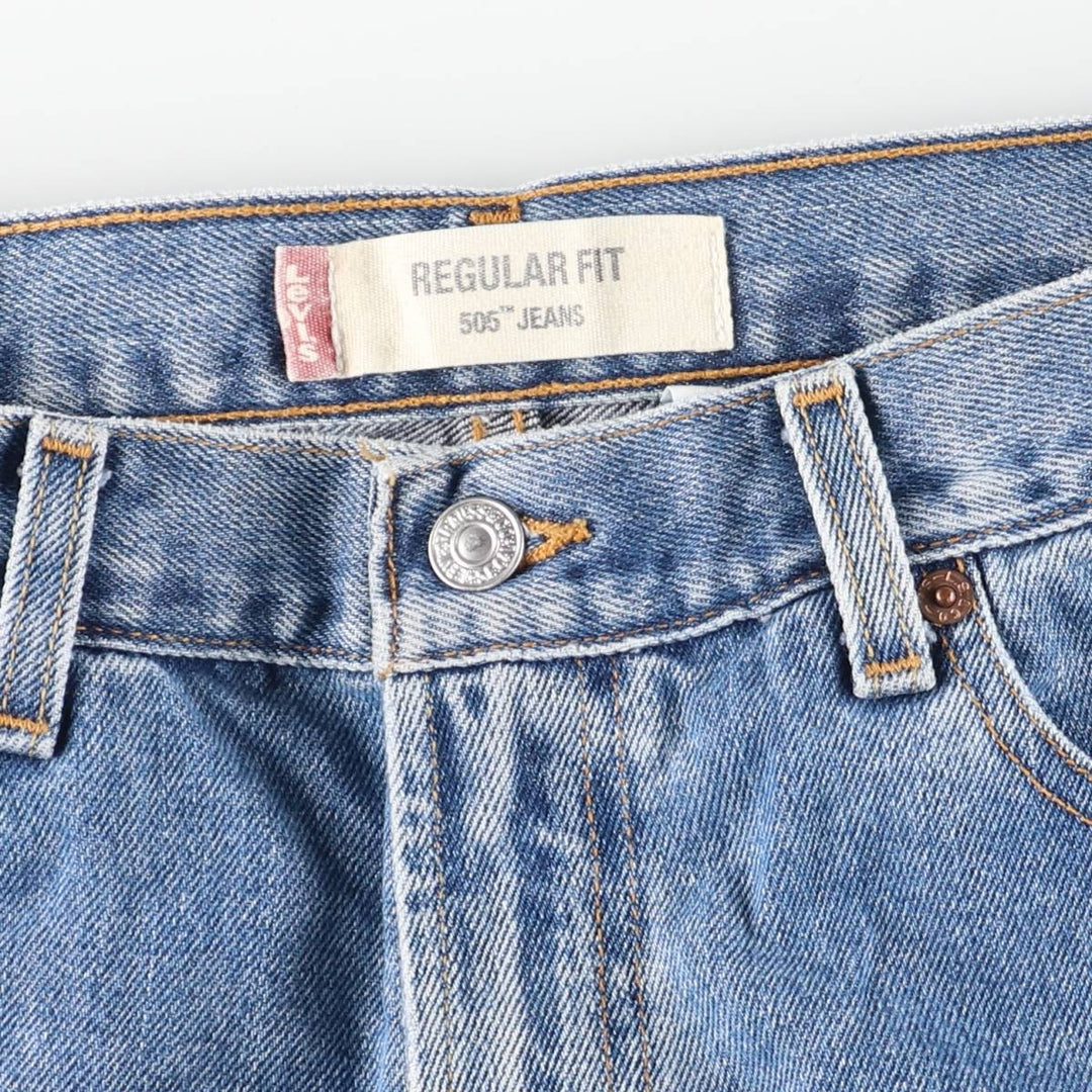 Levi's 505 REGULAR FIT tapered denim pants for men, size w31 cotton blue type Vintage Second Hand