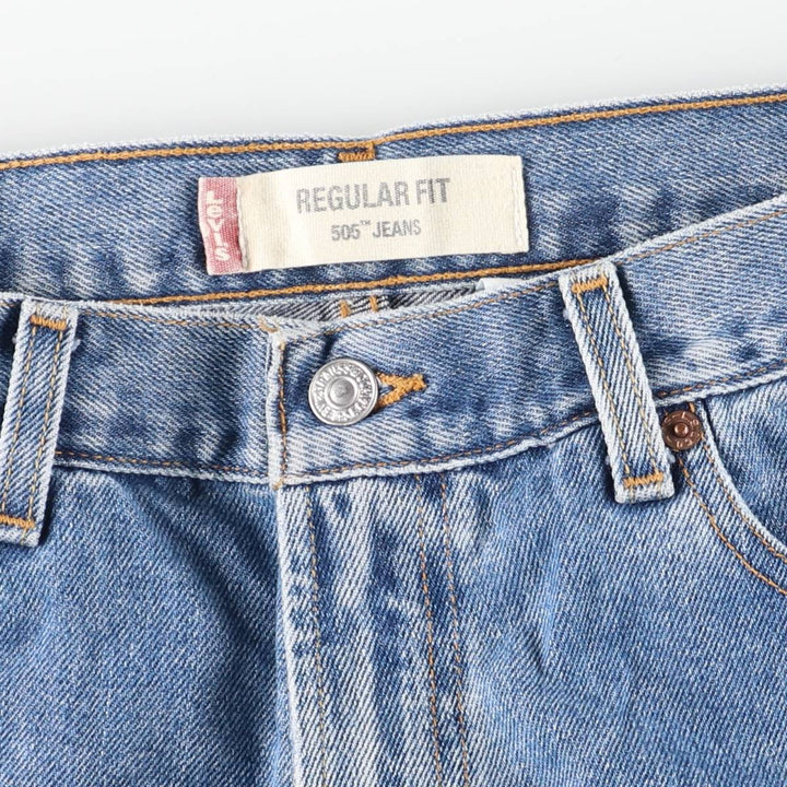 Levi's 505 REGULAR FIT tapered denim pants for men, size w31 cotton blue type Vintage Second Hand
