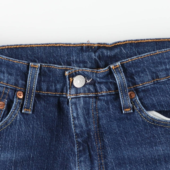 Levi's 505 tapered denim pants for men, equivalent to w35 cotton blue type Vintage Second Hand