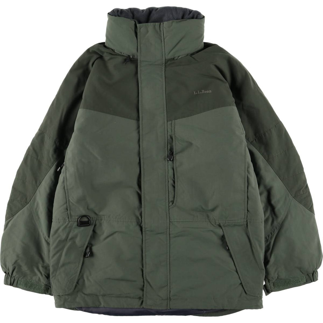 90s-00'S LL Bean OUTDOORS Padded Mountain Jacket, Shell Jacket, Puffer Jacket, Men's Size M Nylon Khaki type Vintage Second Hand