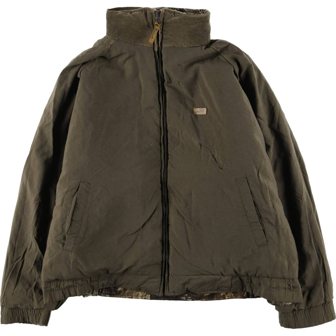 90s-00'S Woolrich Camouflage Pattern Realtree Camo Reversible Padded Puffer Jacket, Men's XXL polyester Khaki type Vintage Second Hand