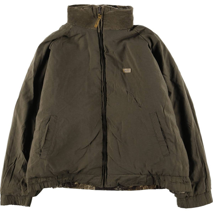90s-00'S Woolrich Camouflage Pattern Realtree Camo Reversible Padded Puffer Jacket, Men's XXL polyester Khaki type Vintage Second Hand