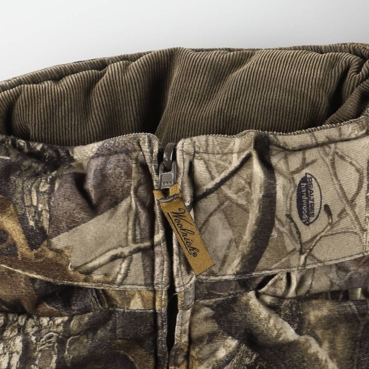 90s-00'S Woolrich Camouflage Pattern Realtree Camo Reversible Padded Puffer Jacket, Men's XXL polyester Khaki type Vintage Second Hand