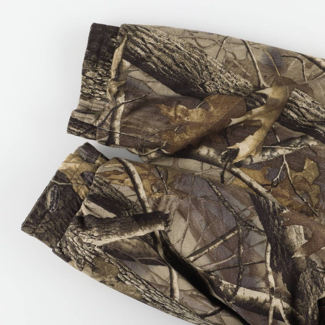 90s-00'S Woolrich Camouflage Pattern Realtree Camo Reversible Padded Puffer Jacket, Men's XXL polyester Khaki type Vintage Second Hand