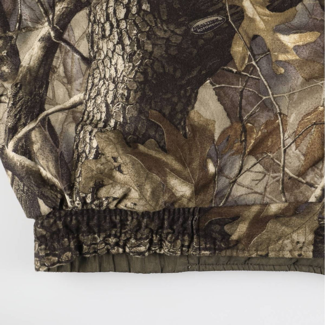 90s-00'S Woolrich Camouflage Pattern Realtree Camo Reversible Padded Puffer Jacket, Men's XXL polyester Khaki type Vintage Second Hand