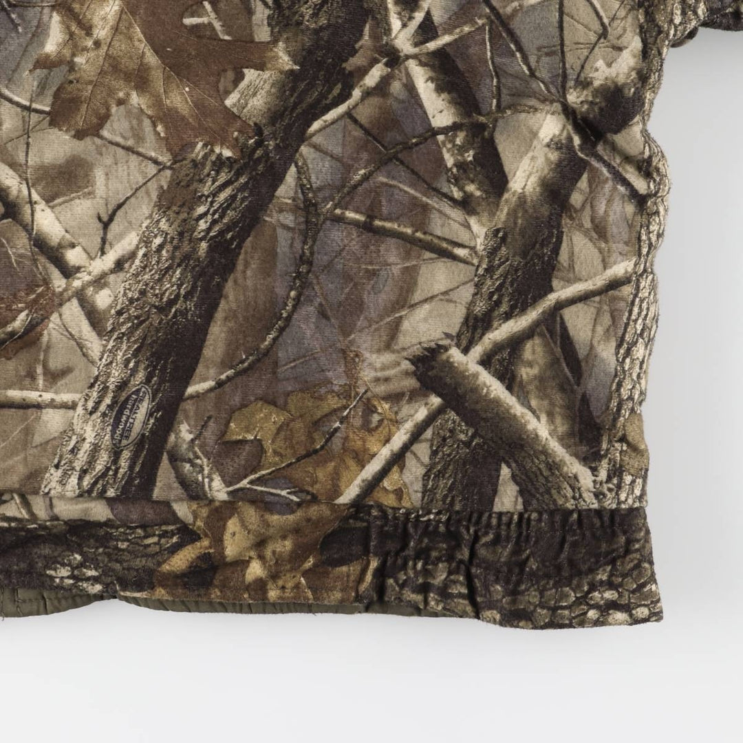 90s-00'S Woolrich Camouflage Pattern Realtree Camo Reversible Padded Puffer Jacket, Men's XXL polyester Khaki type Vintage Second Hand