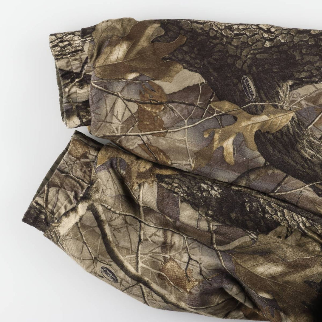 90s-00'S Woolrich Camouflage Pattern Realtree Camo Reversible Padded Puffer Jacket, Men's XXL polyester Khaki type Vintage Second Hand